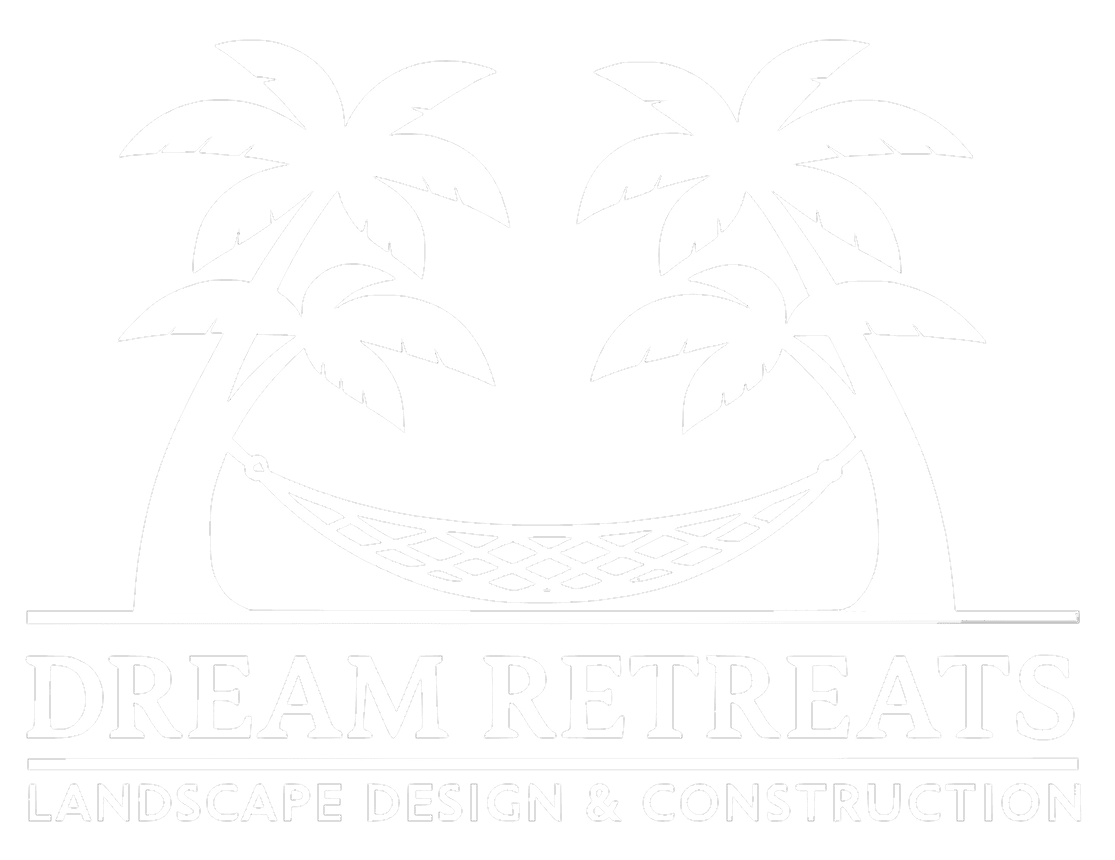 Logo with palm trees and hammock